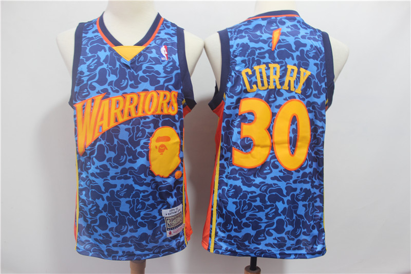 Men Golden State Warriors #30 Curry Blue Stitched NBA Jersey->golden state warriors->NBA Jersey